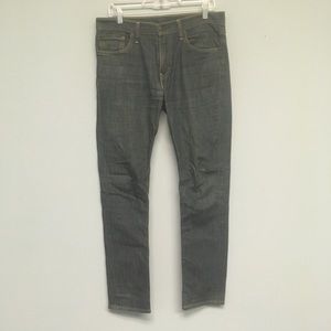 Levis 511 32x34 Rinsed Playa Dark Wash Blue Jeans